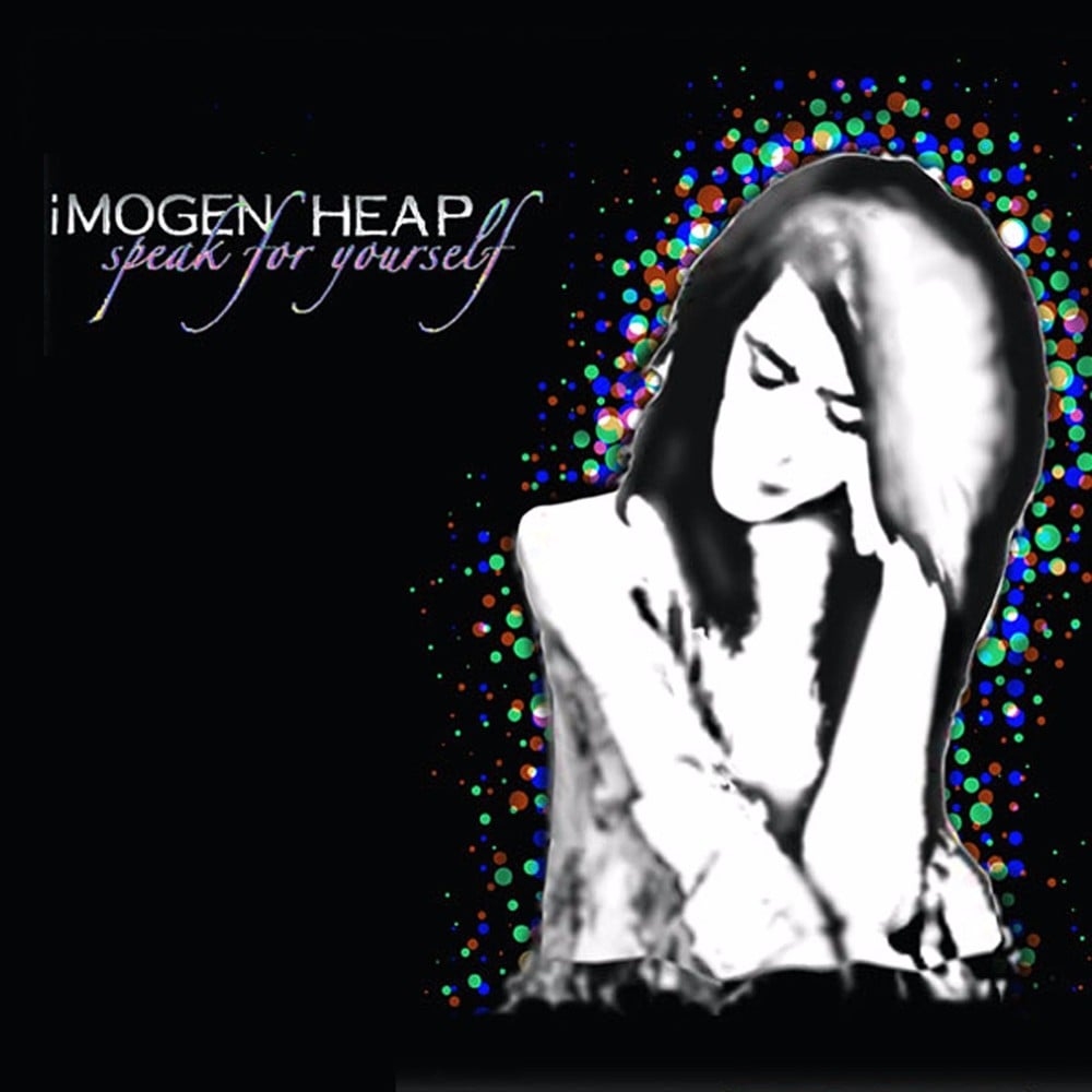 Imogen Heap Hide And Seek White Heart Song Lyric Art Print - Red